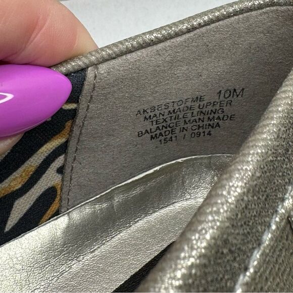 Anne Klein Sport Best of Me Pewter Slip On Flats 10 - Picture 7 of 8